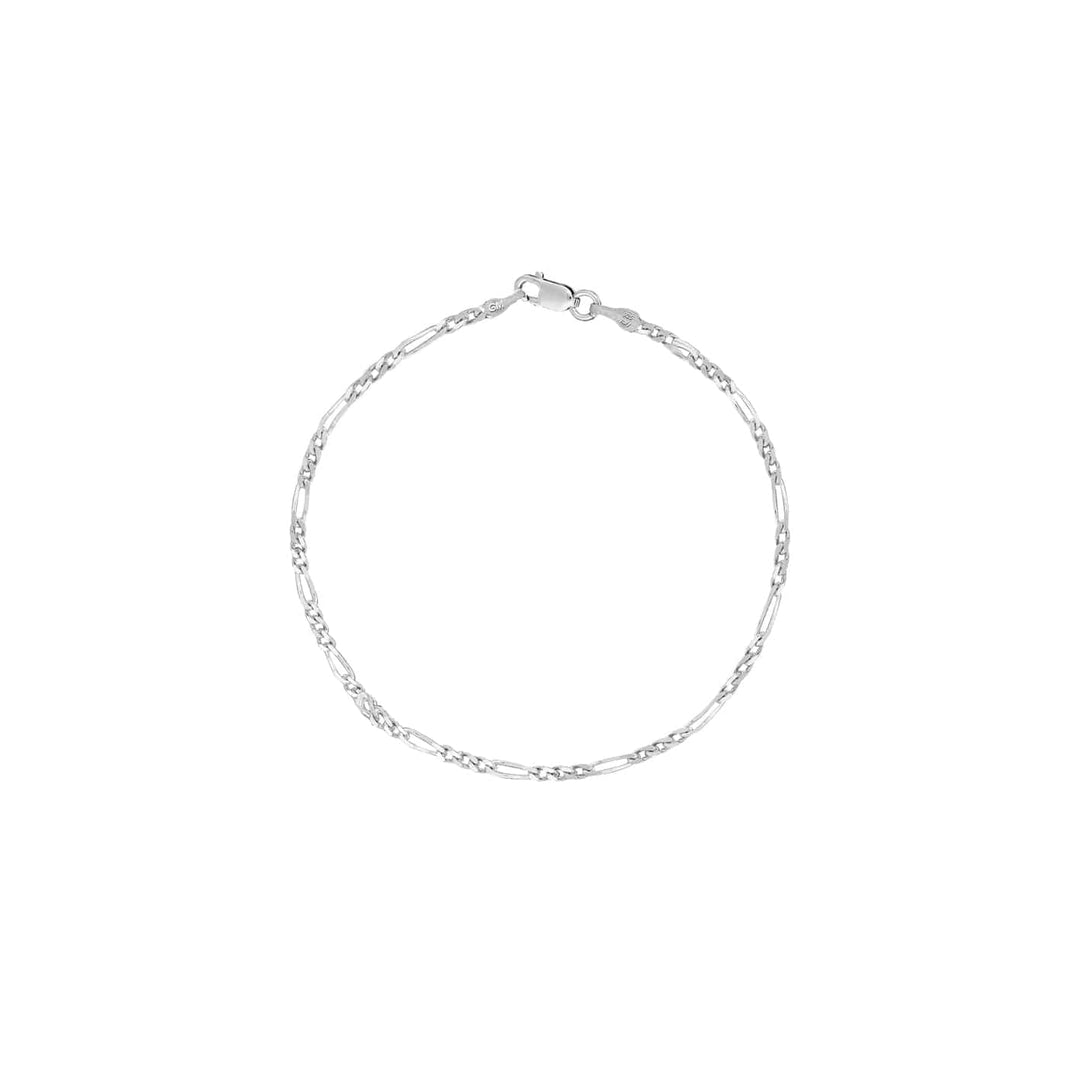 Mathieu Blanchard Bracelet de cheville Figaro en argent sterling