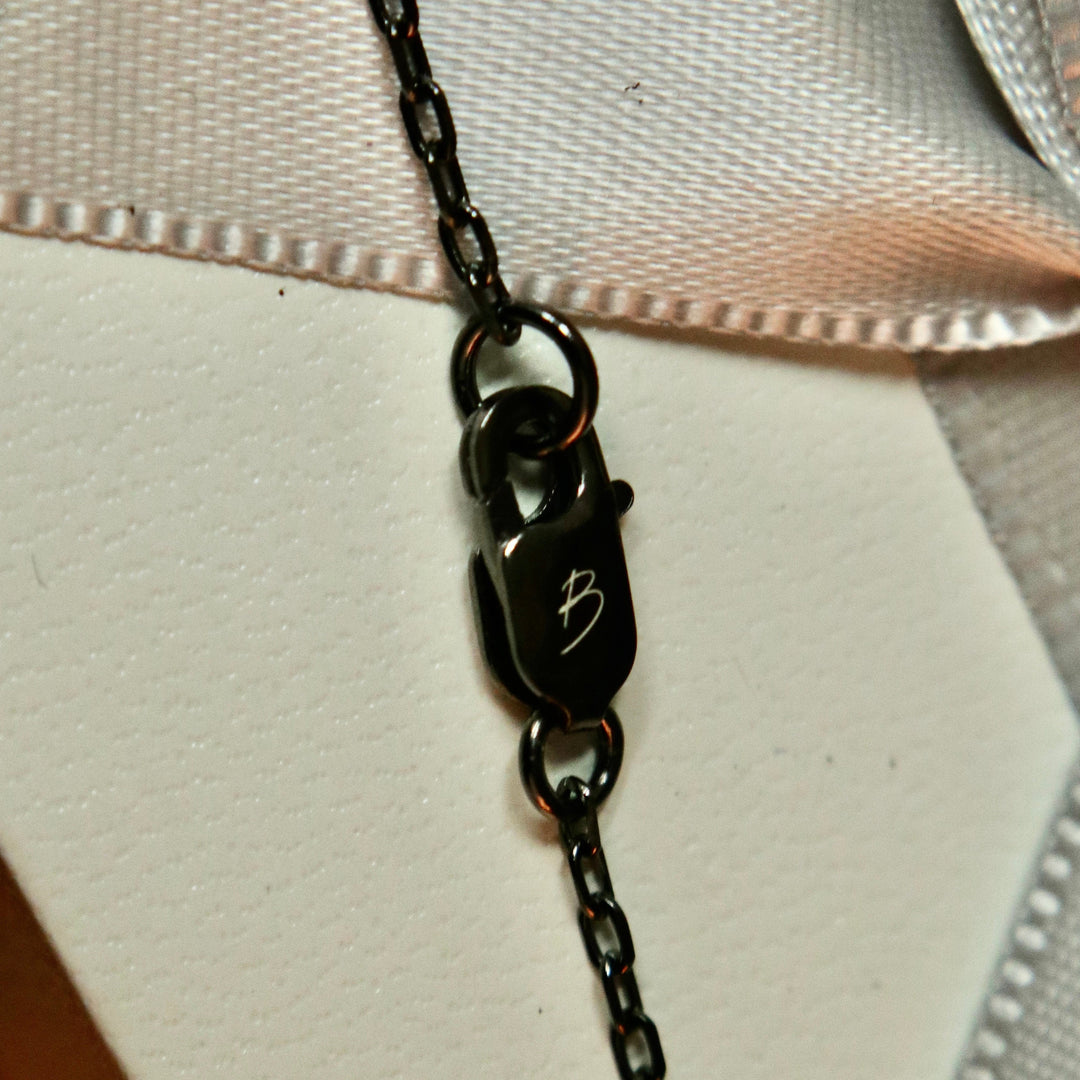 Mathieu Blanchard Colliers Chaîne Rolo en argent sterling oxydé