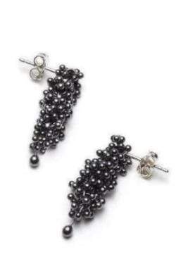 Michaud Michaud Boucles d'oreille Pendants d'oreille ShikShok en argent oxydés