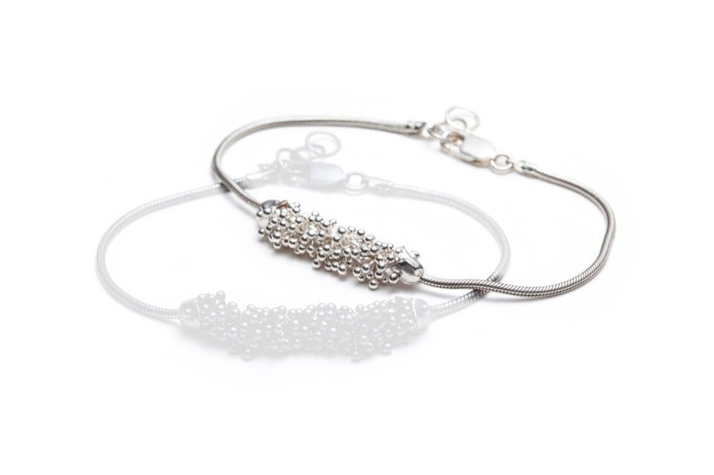 Michaud Michaud Bracelet Naturel Bracelet avec un pouce de ShikShok en argent