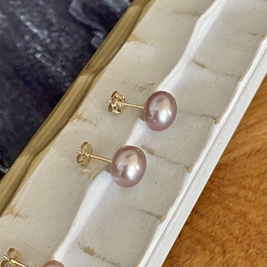 - Perles d’eau douce 3mm à 8mm sur or jaune 14K