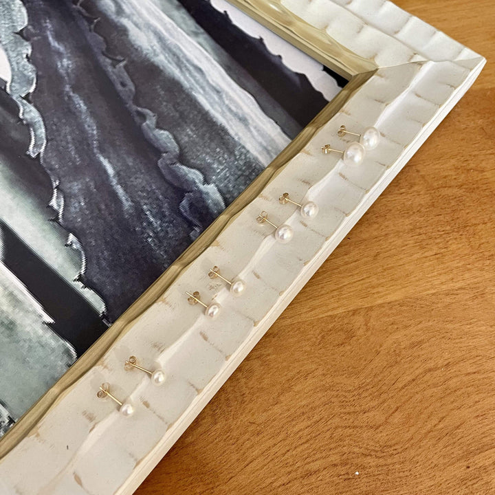 - Perles d’eau douce 3mm à 8mm sur or jaune 14K