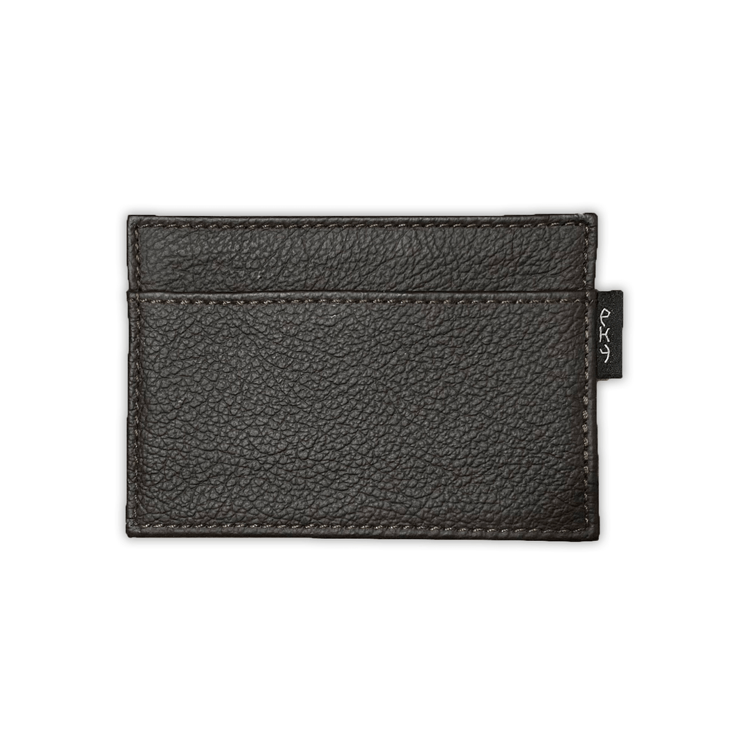 PKY Design Brun Porte-cartes en cuir