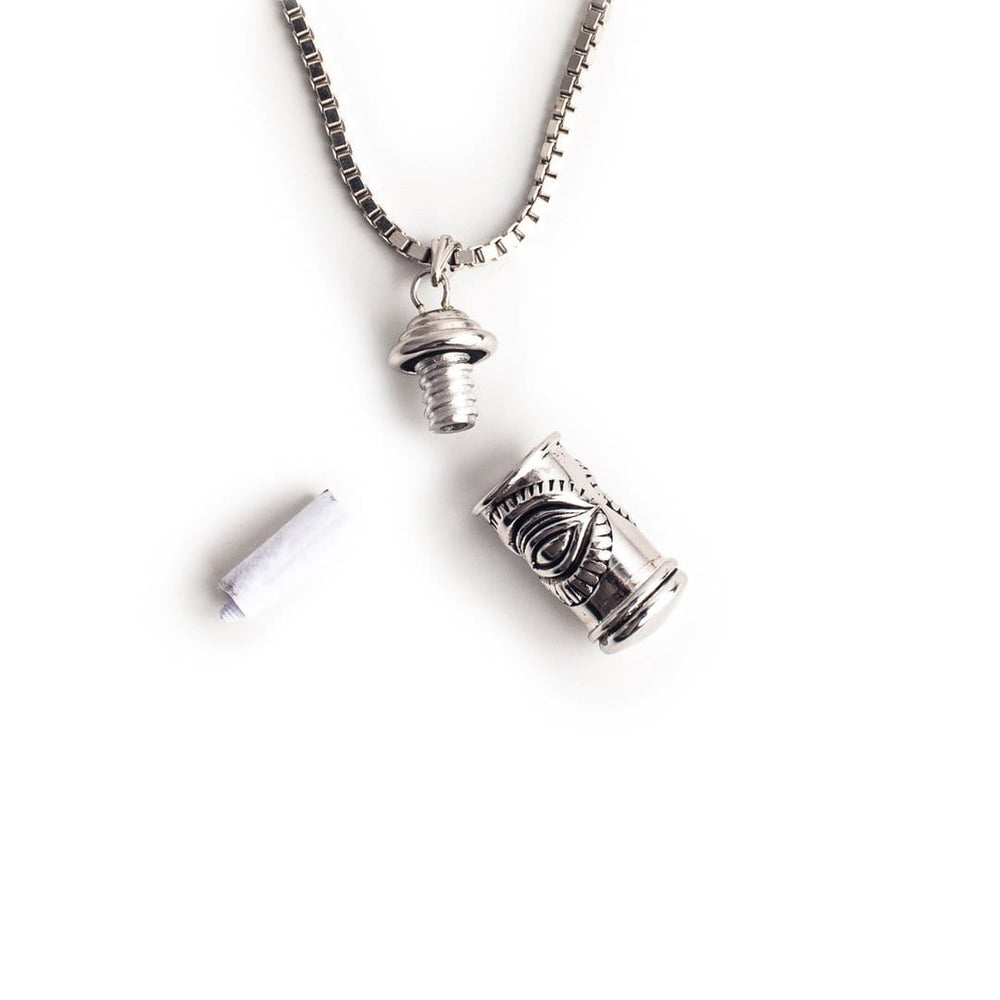 Symbollia Collier boitier Protection en argent - homme