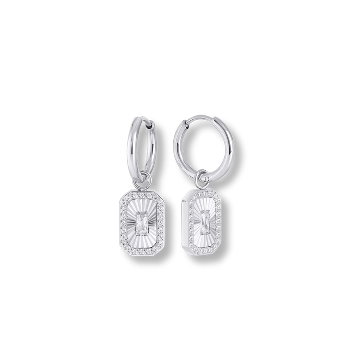 Orsay Stainless Steel Huggie Earrings