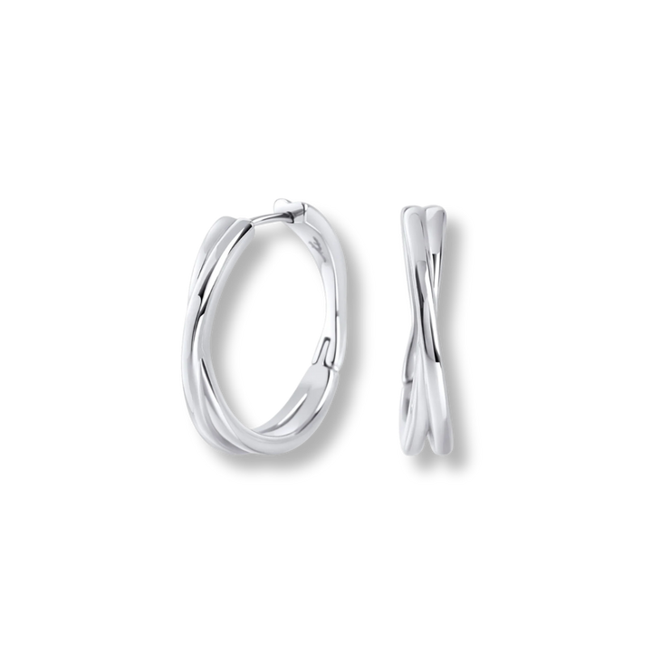 Josephine Stainless Steel Huggie Earrings