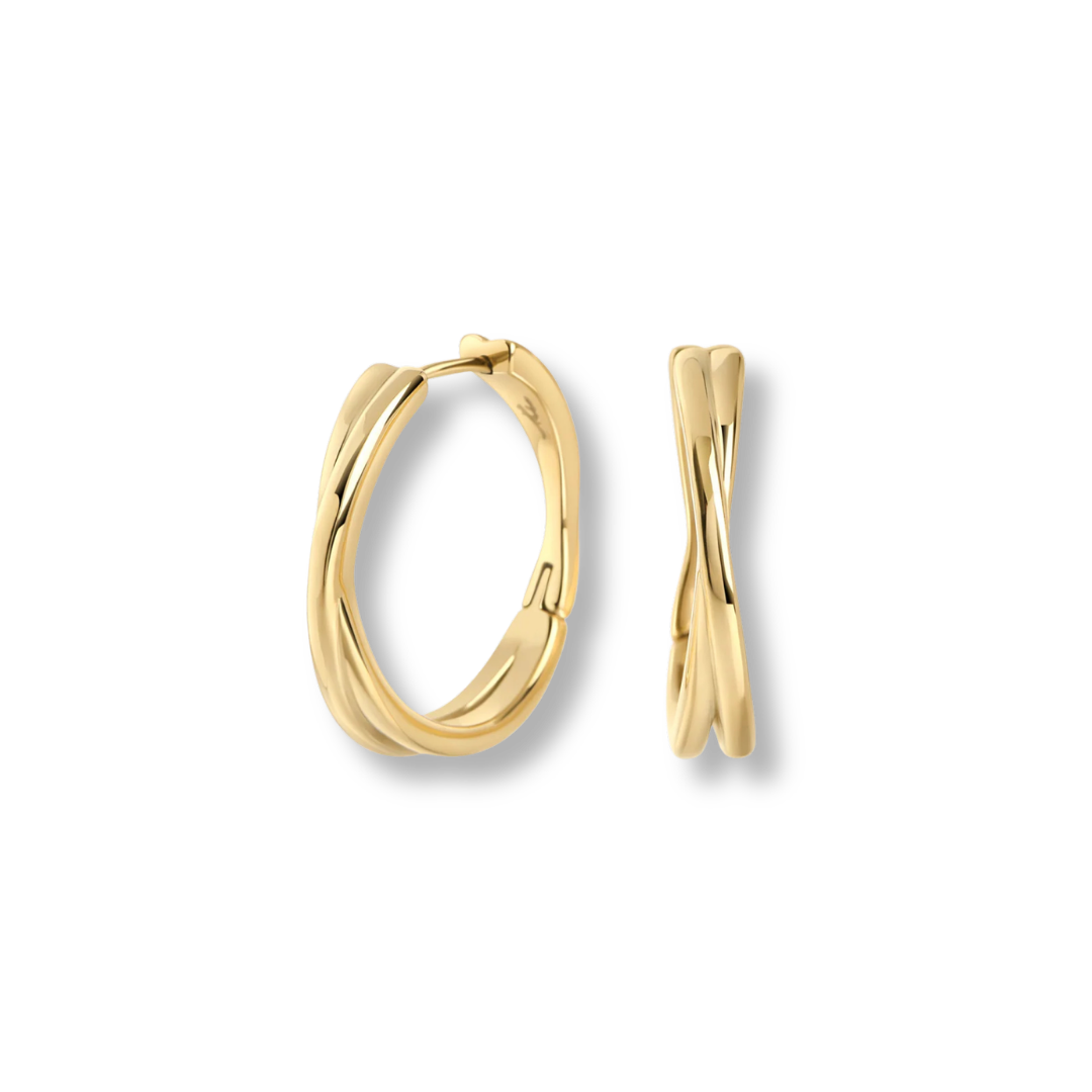 Josephine Stainless Steel Huggie Earrings