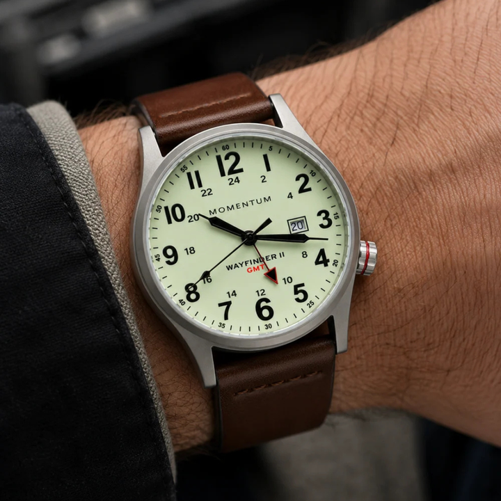 Montre Momentum Wayfinder II GMT- Blanc 40mm