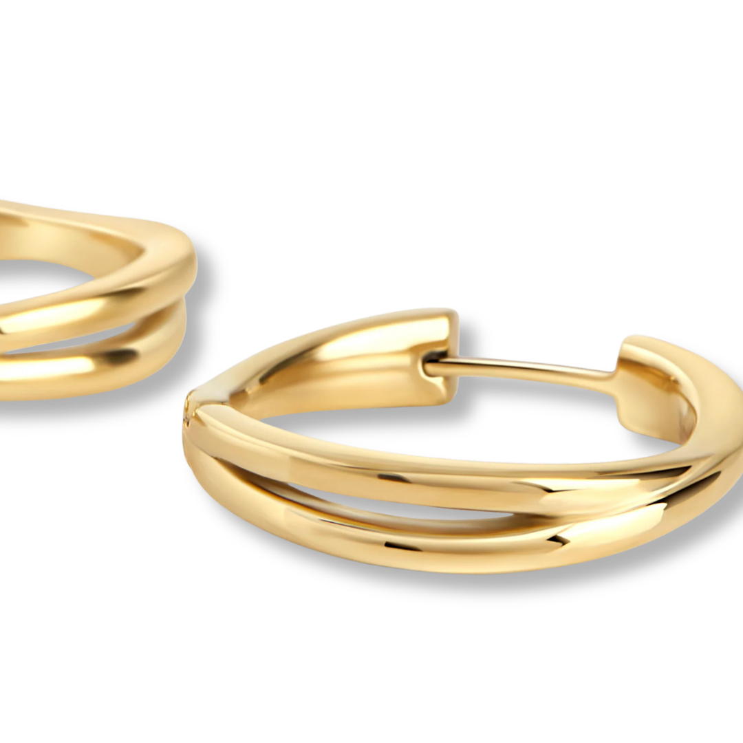 Josephine Stainless Steel Huggie Earrings