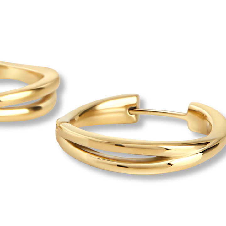 Josephine Stainless Steel Huggie Earrings