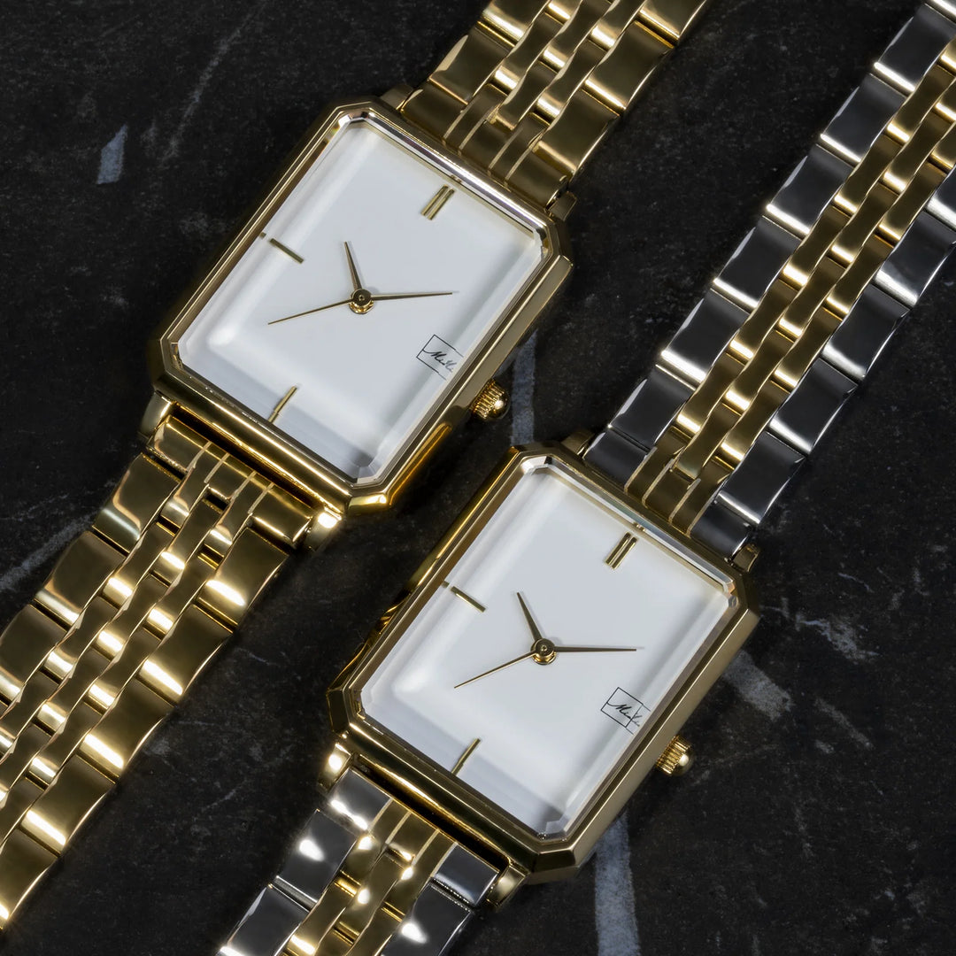 Mia Stainless Steel Angle Watch
