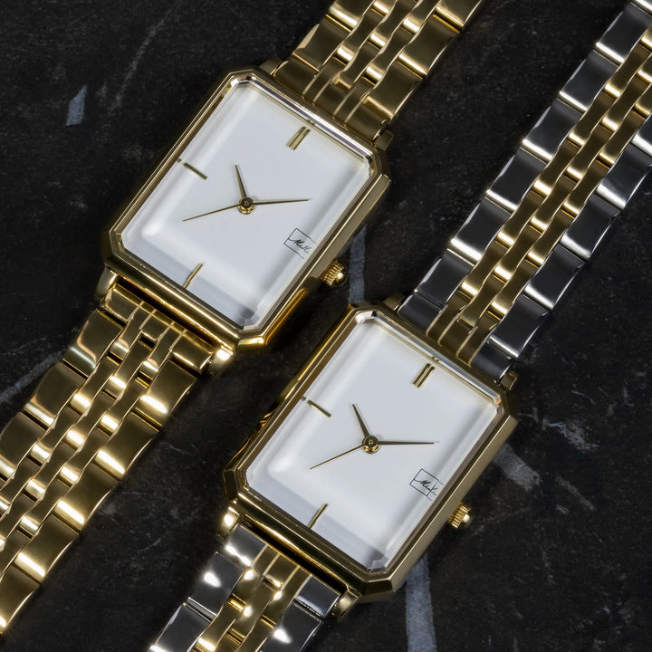 Mia Stainless Steel Angle Watch