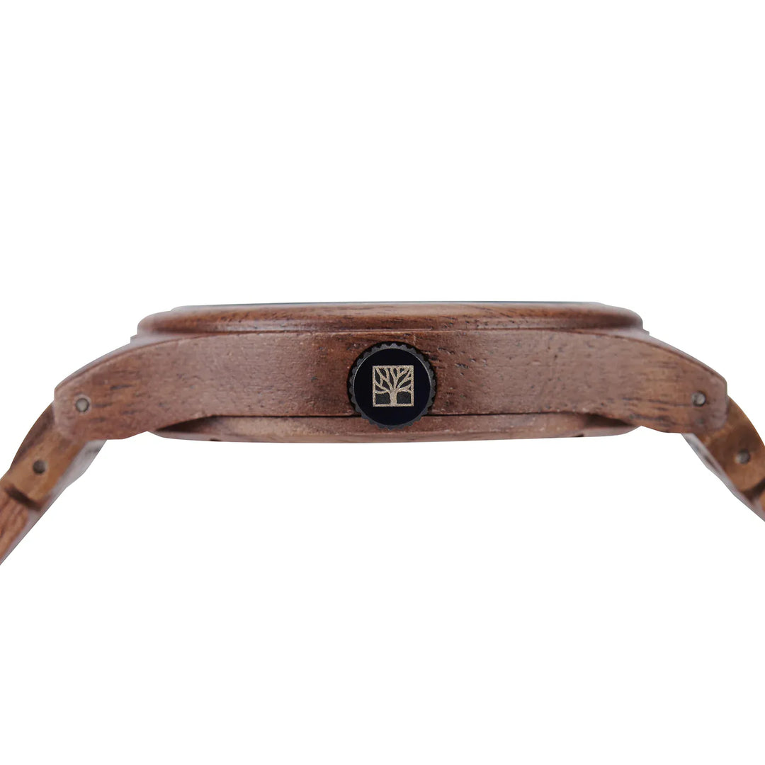 Roadtripmadewood Montre en bois Montre Roadtrip - Torréfaction en bois