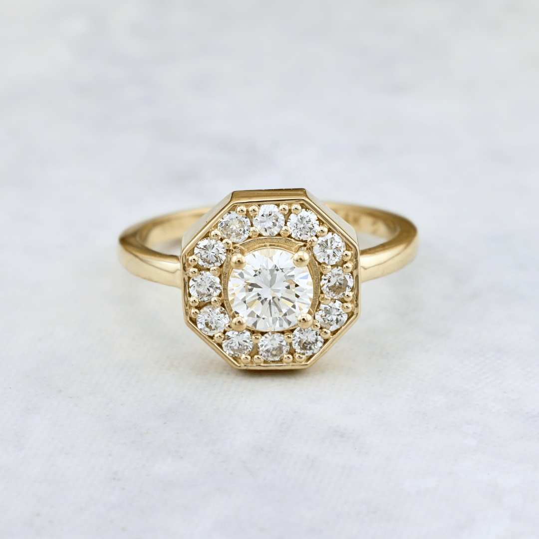 Bague Art Deco Diamants Mathieu Blanchard Bagues Bague Art Deco en or 18K et diamants - Sur mesure | Mathieu Blanchard Joaillerie Mathieu Blanchard Joaillerie