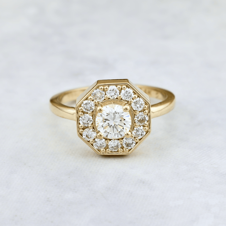 Bague Art Deco Diamants Mathieu Blanchard Bagues Bague Art Deco en or 18K et diamants - Sur mesure | Mathieu Blanchard Joaillerie Mathieu Blanchard Joaillerie