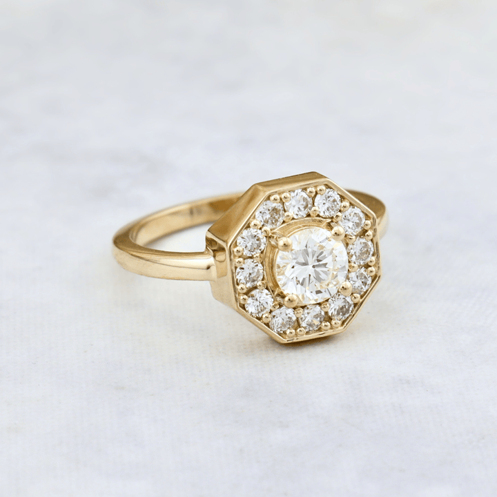 Bague Art Deco Diamants Mathieu Blanchard Bagues Bague Art Deco en or 18K et diamants - Sur mesure | Mathieu Blanchard Joaillerie Mathieu Blanchard Joaillerie