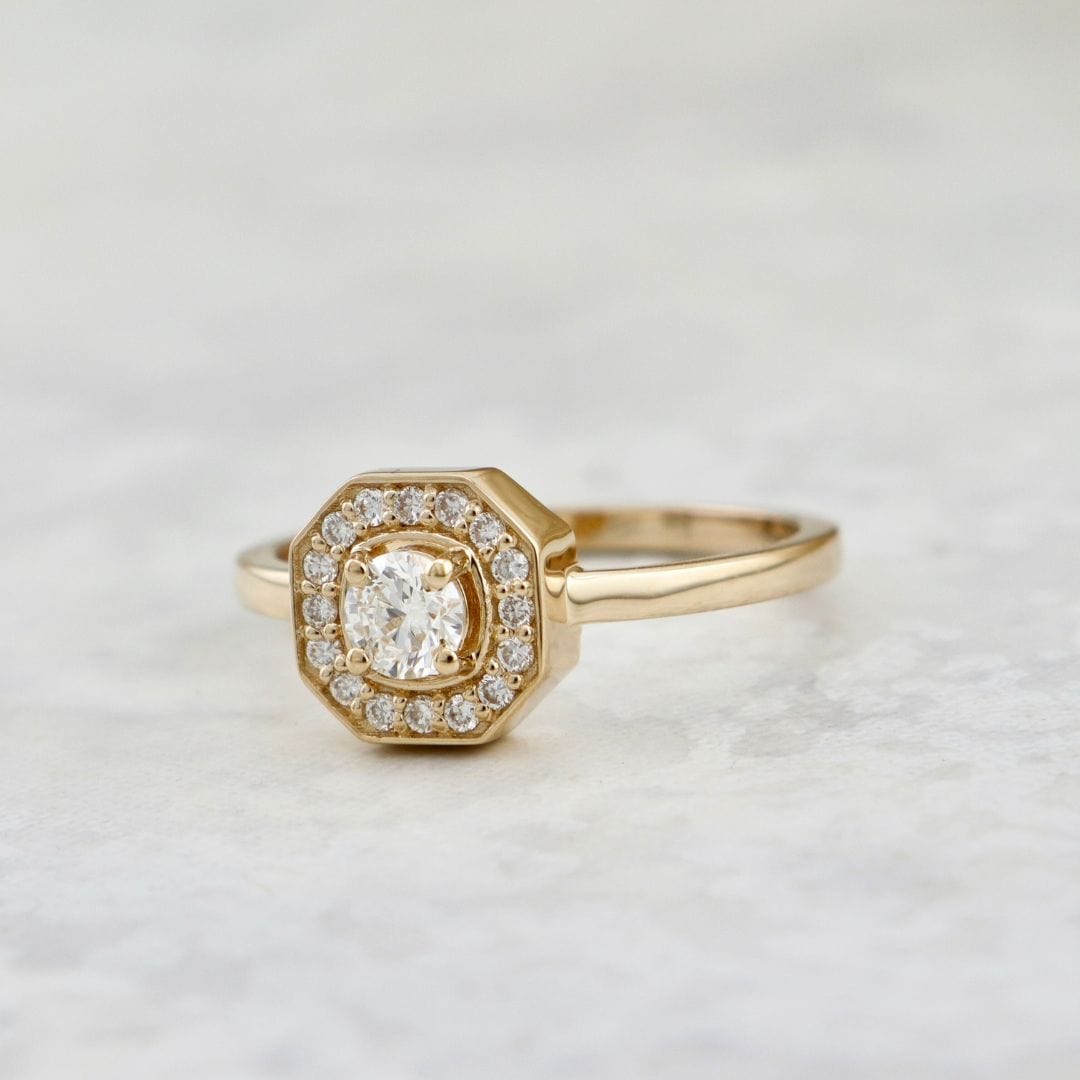 Bague Art Deco et diamants Mathieu Blanchard Bagues Bague Art Deco en or 18K et diamants - Sur mesure | Mathieu Blanchard Joaillerie Mathieu Blanchard Joaillerie