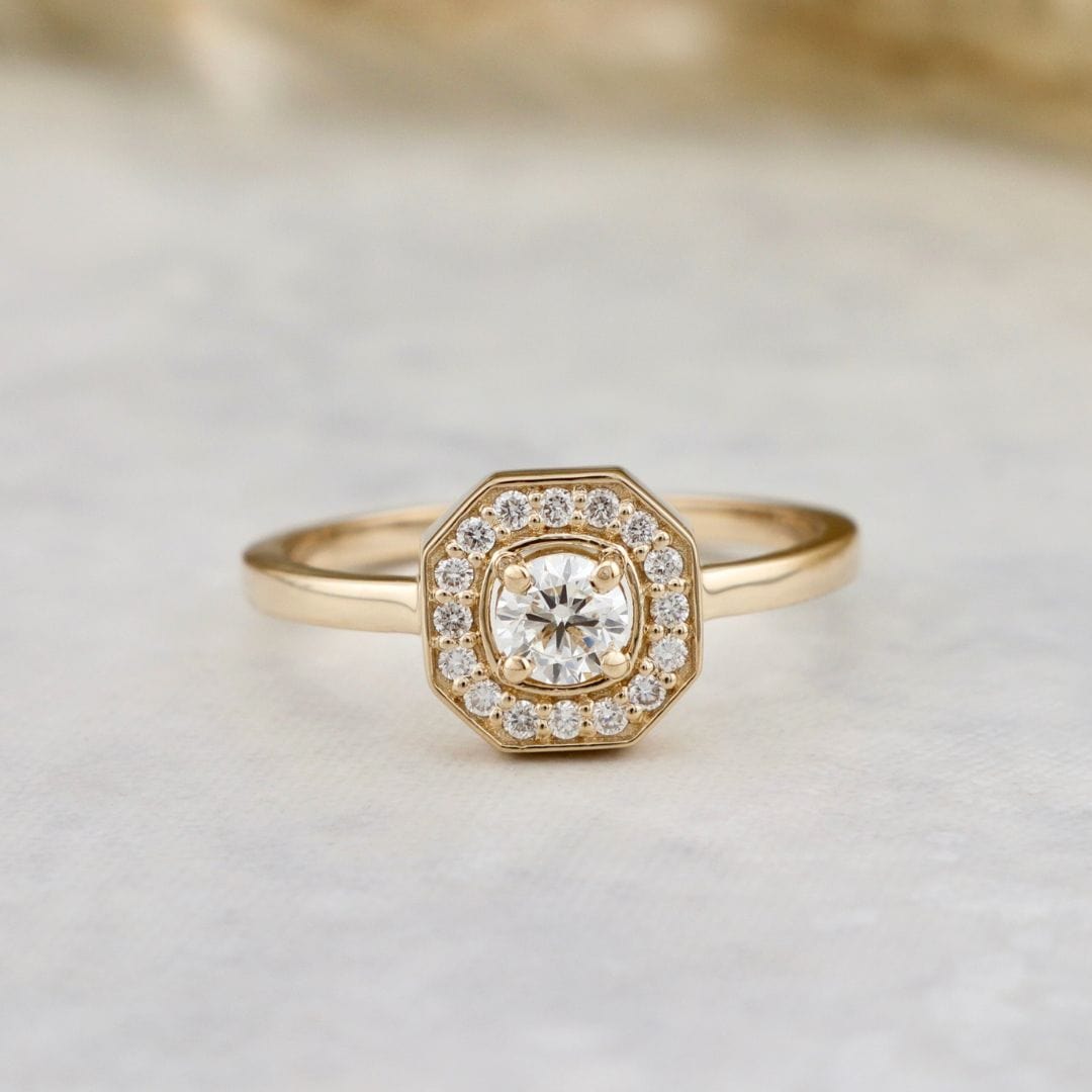 Bague Art Deco et diamants Mathieu Blanchard Bagues Bague Art Deco en or 18K et diamants - Sur mesure | Mathieu Blanchard Joaillerie Mathieu Blanchard Joaillerie