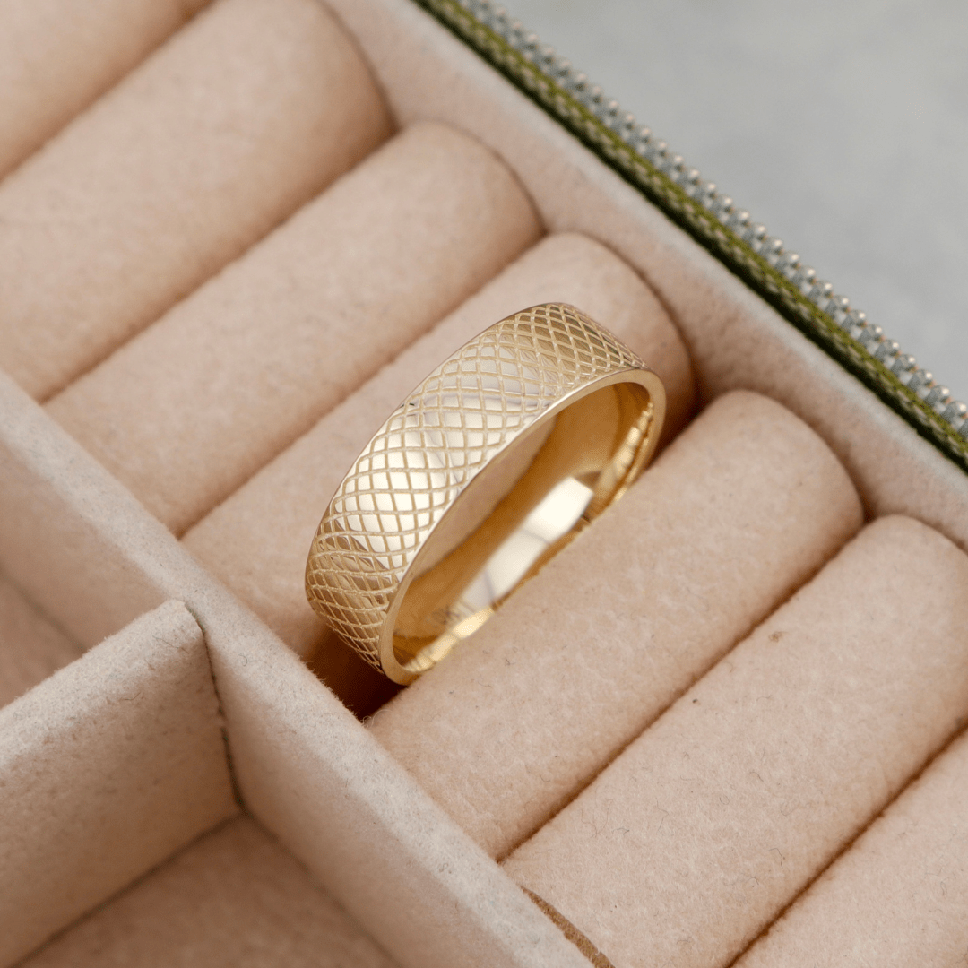 Bague Boreas Mathieu Blanchard Bagues Jonc 6mm en or 10K ou argent sterling unisexe | Mathieu Blanchard Joaillerie Mathieu Blanchard Joaillerie