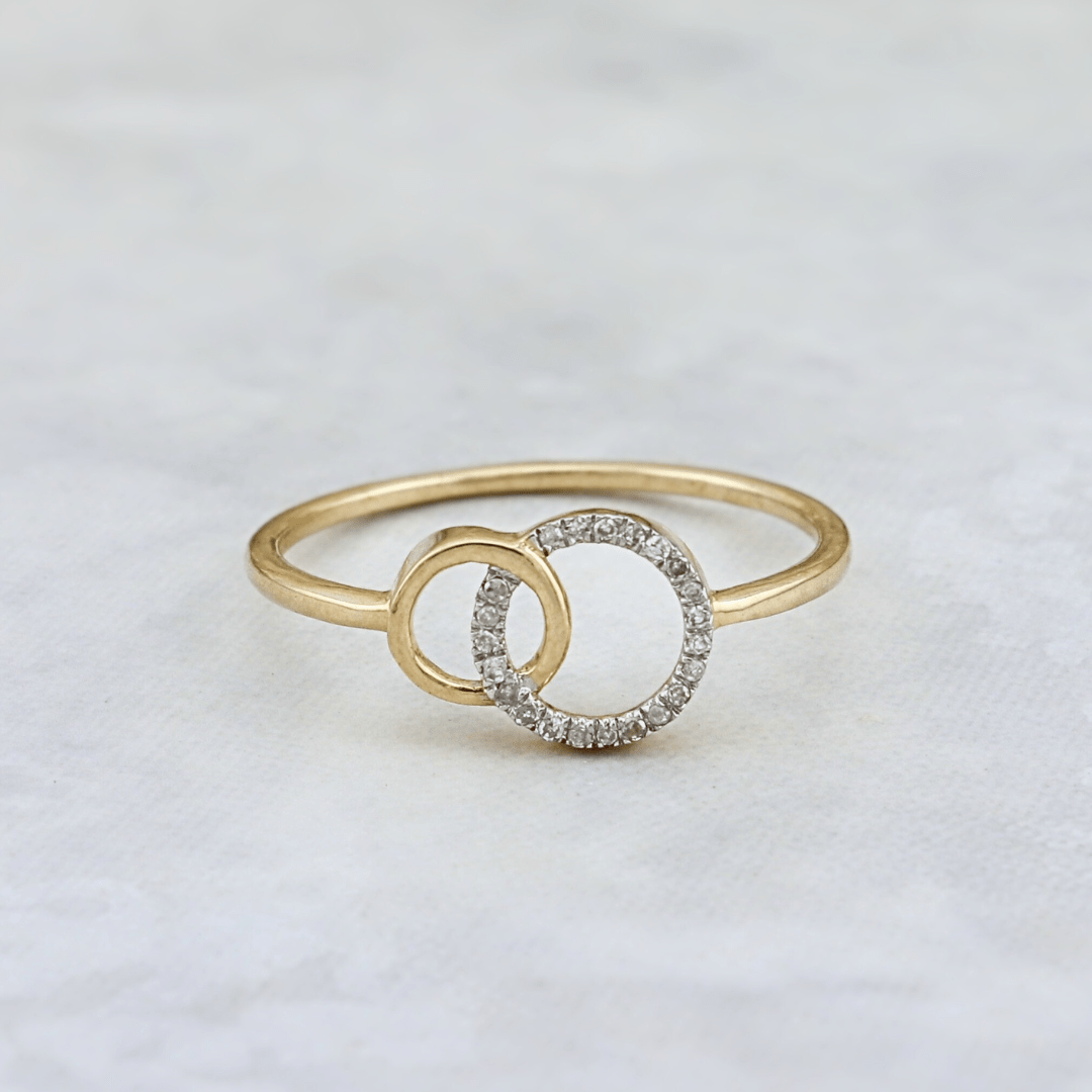 - Bagues Bague Cercles en or 10K et diamants