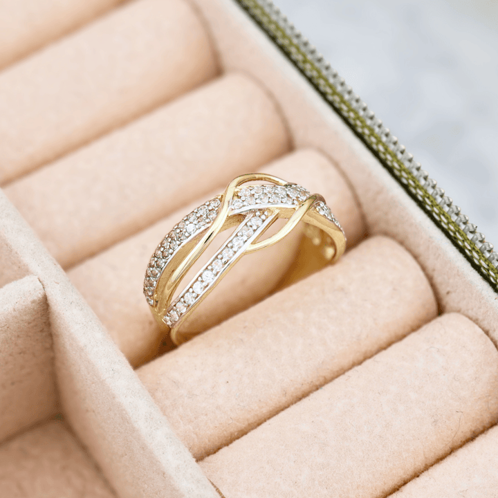 - Bagues Bague Croisée en or 10K