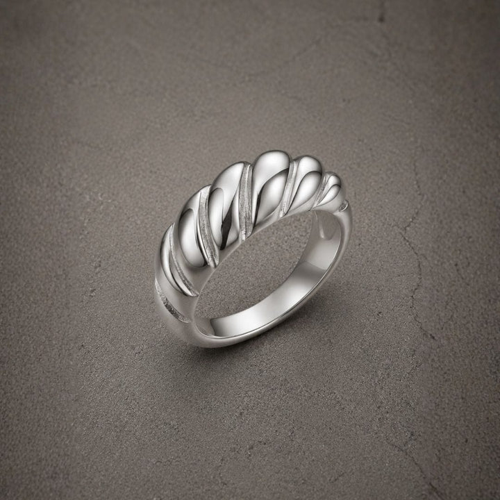Mathieu Blanchard Bagues Bague croissant en acier