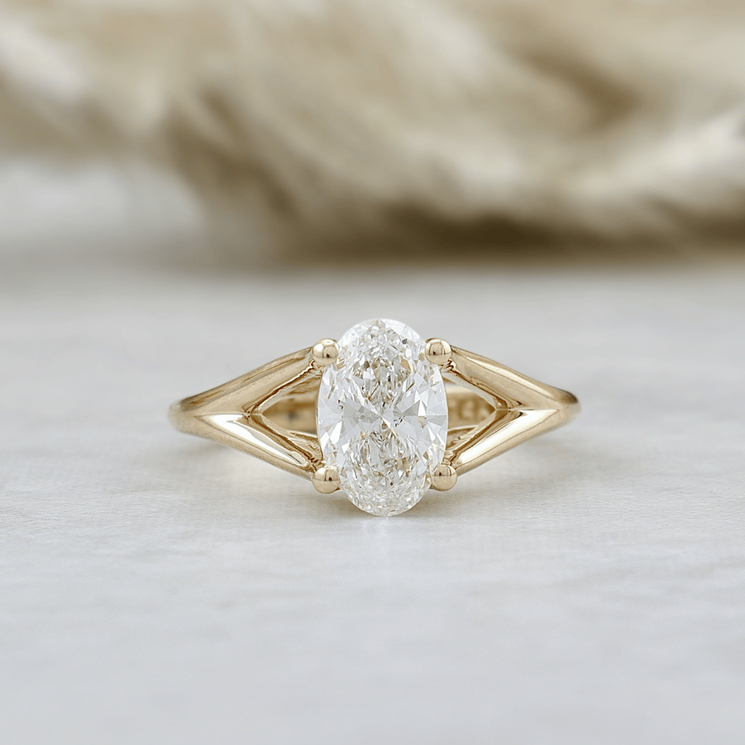 Bague Diamant ovale 1ct Mathieu Blanchard Bagues Bague de fiançailles sur mesure — Centrale 1ct | Mathieu Blanchard Mathieu Blanchard Joaillerie