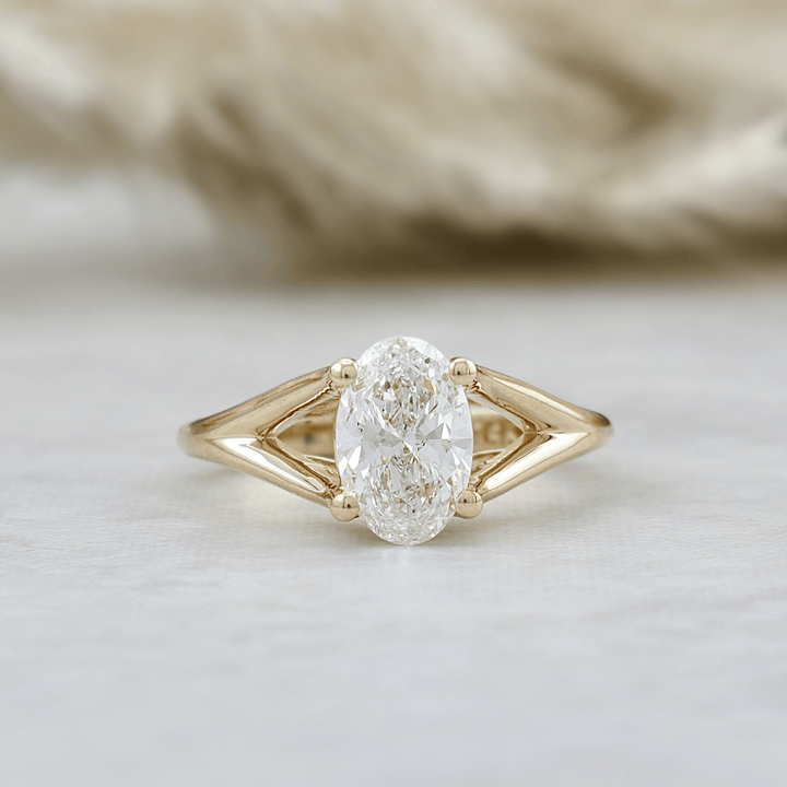 Bague Diamant ovale 1ct Mathieu Blanchard Bagues Bague de fiançailles sur mesure — Centrale 1ct | Mathieu Blanchard Mathieu Blanchard Joaillerie