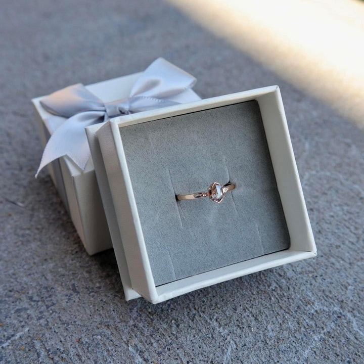 Bague diamant sel &amp; poivre Mathieu Blanchard Bagues Bague diamant sel &amp; poivre Mathieu Blanchard Joaillerie