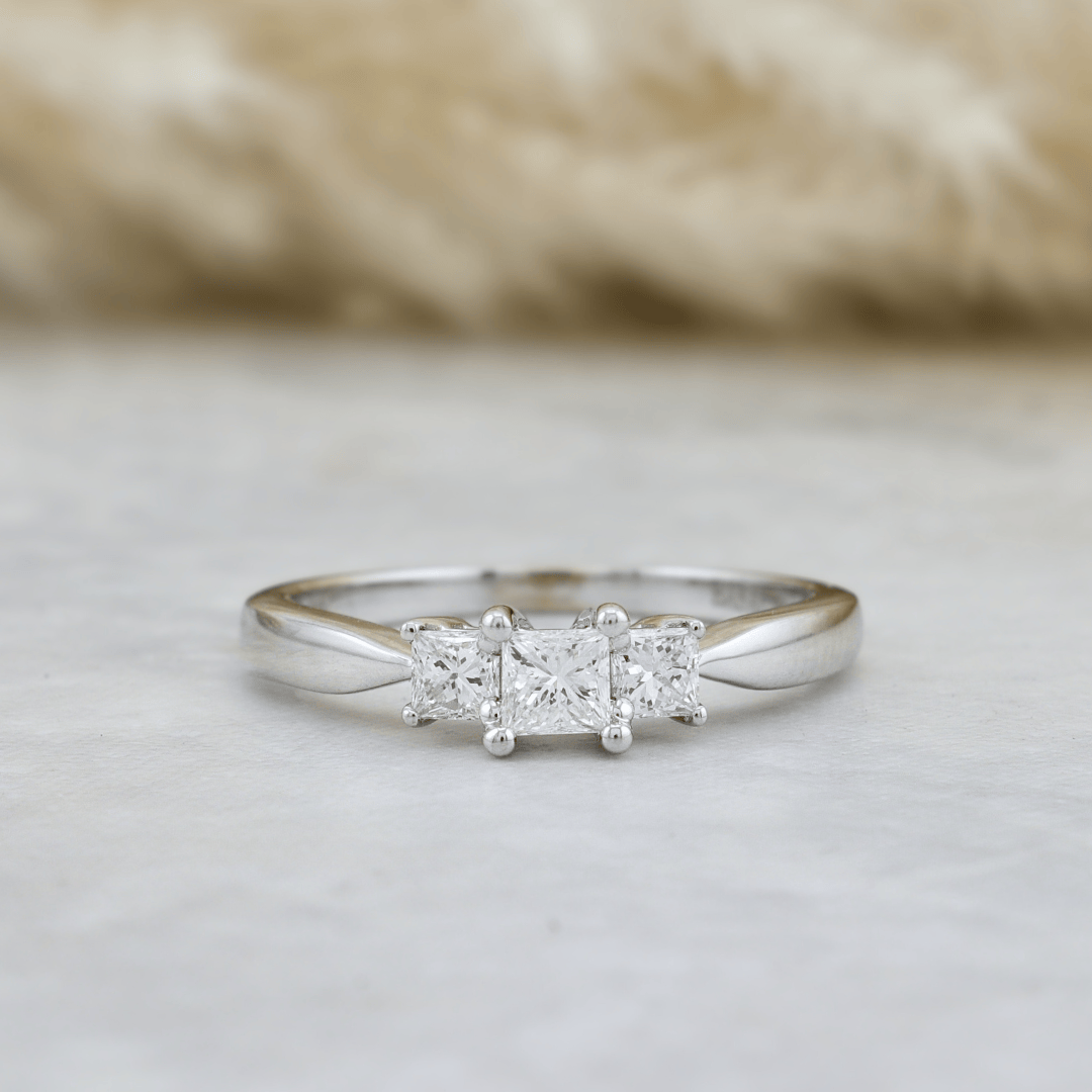 Mathieu Blanchard Bagues Bague Diamants Princesse 0.50ctw