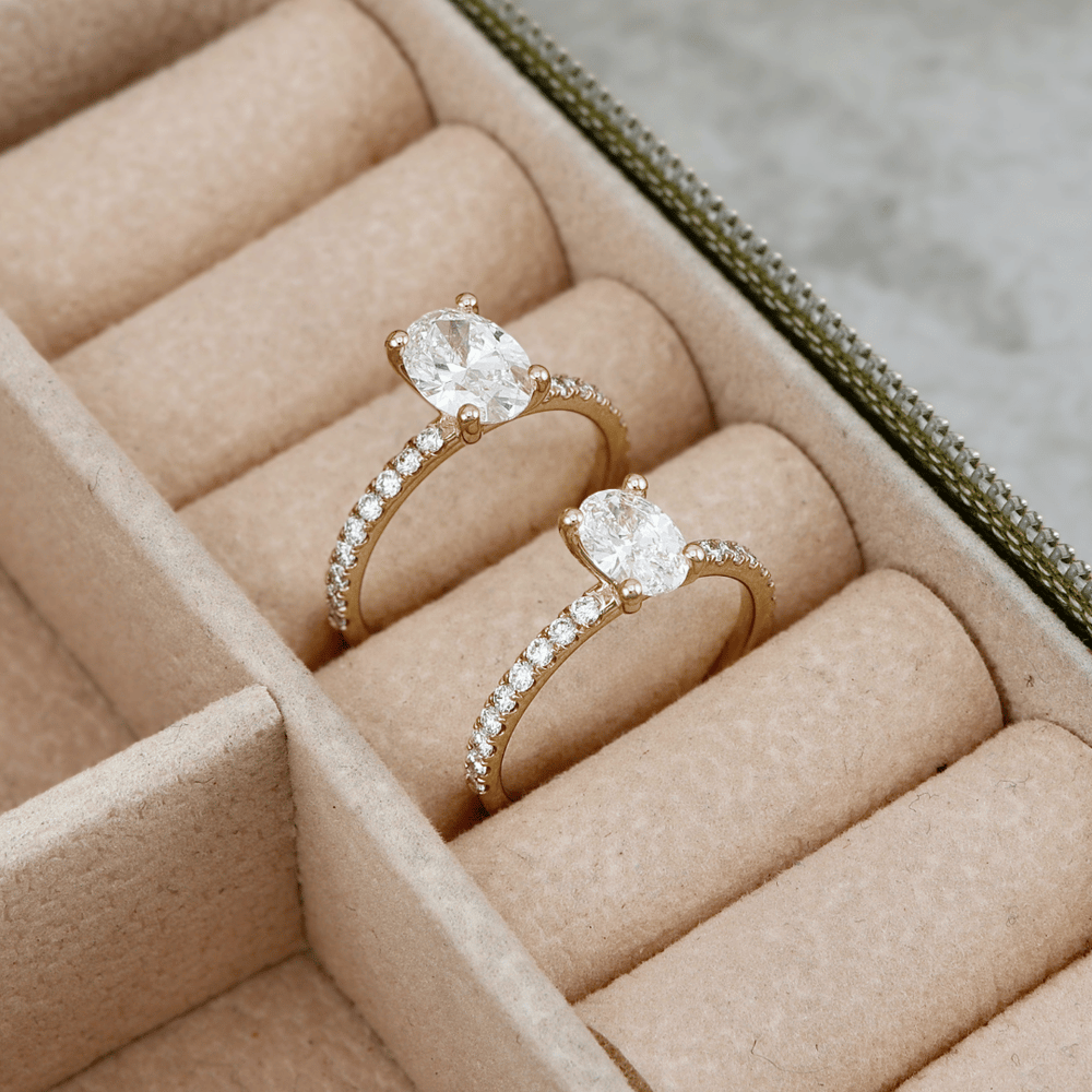 Bague Éclat Diamant Oval Mathieu Blanchard Bagues Bague de fiançailles oval diamant de laboratoire | Mathieu Blanchard Mathieu Blanchard Joaillerie