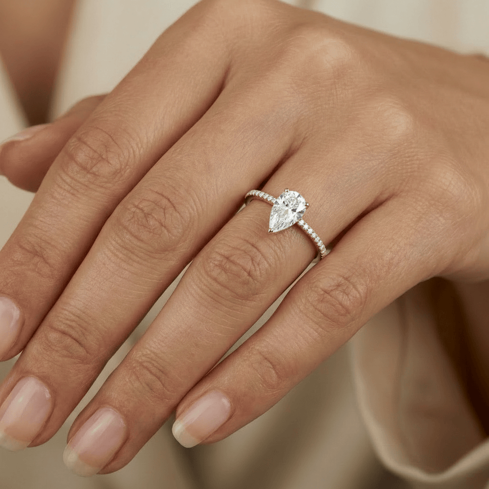 Mathieu Blanchard Bagues Bague Éclat Diamant Poire