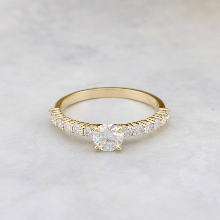 Bague Éclat Moissanites 0.5 ct + 0.42 ctw Mathieu Blanchard Bagues Bague de fiançaille Moissanites 0.5 ct + 0.42 ctw | Mathieu Blanchard Mathieu Blanchard Joaillerie