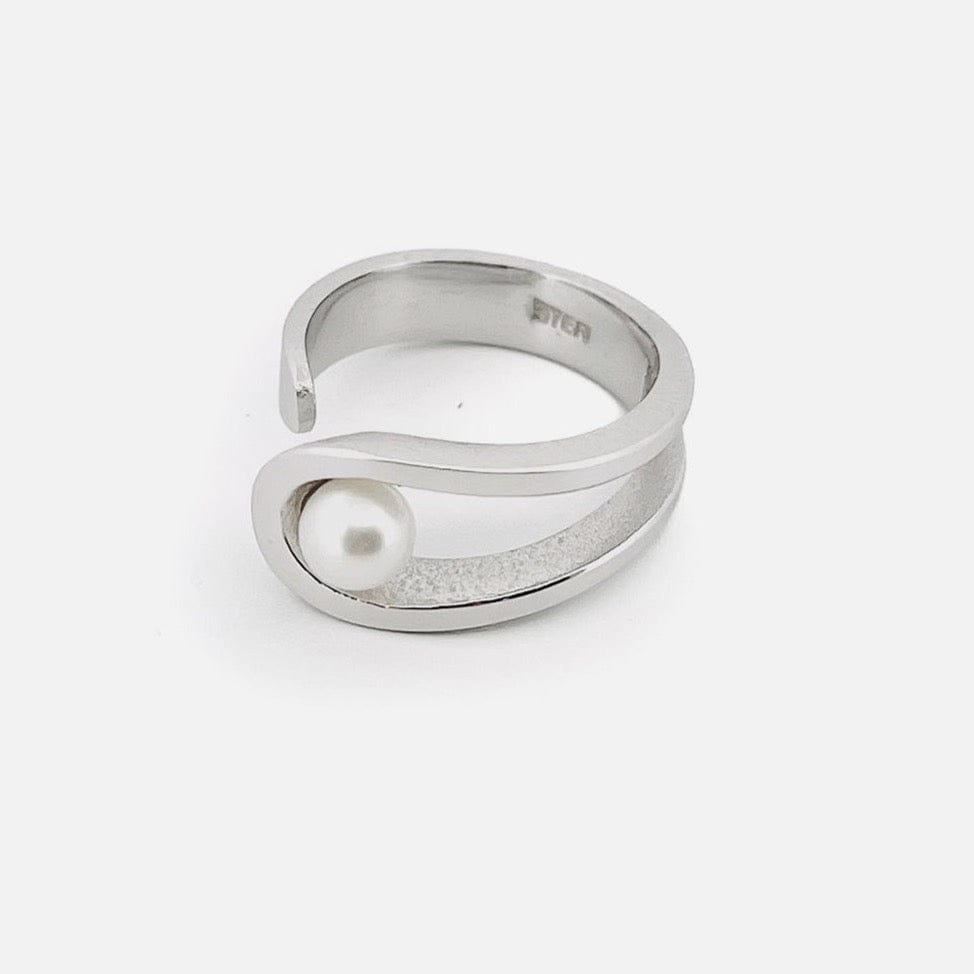 Jean Bastien Bagues Bague en argent sterling et perle