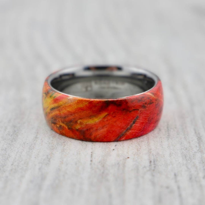 Roadtripmadewood Bagues Bague en tungstène et bois d&