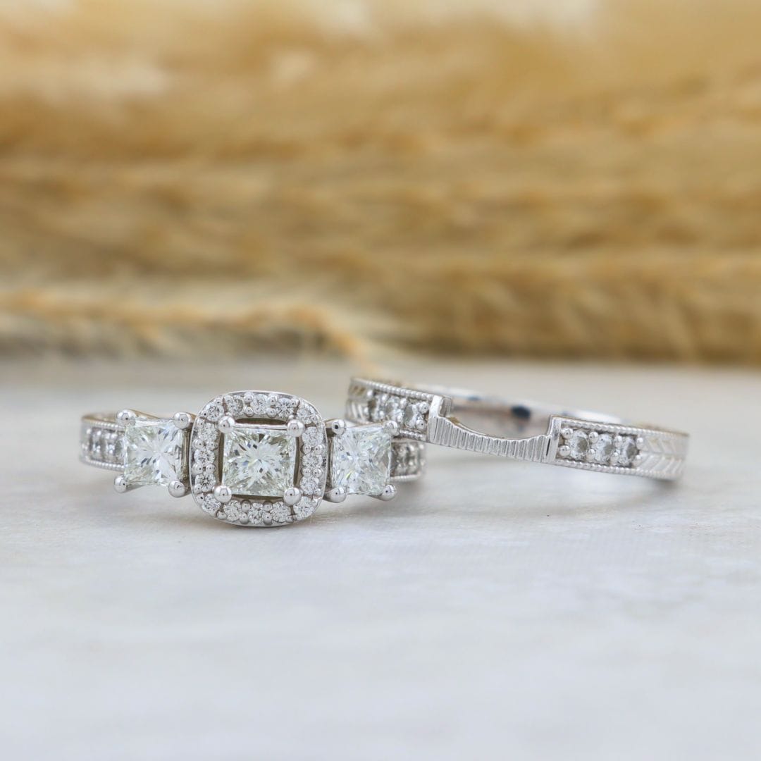 Bague ensemble d&