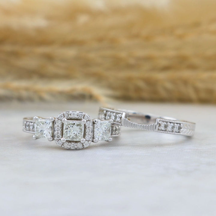 Bague ensemble d&