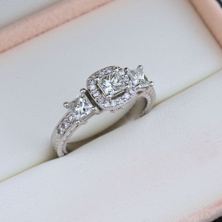Bague ensemble d&