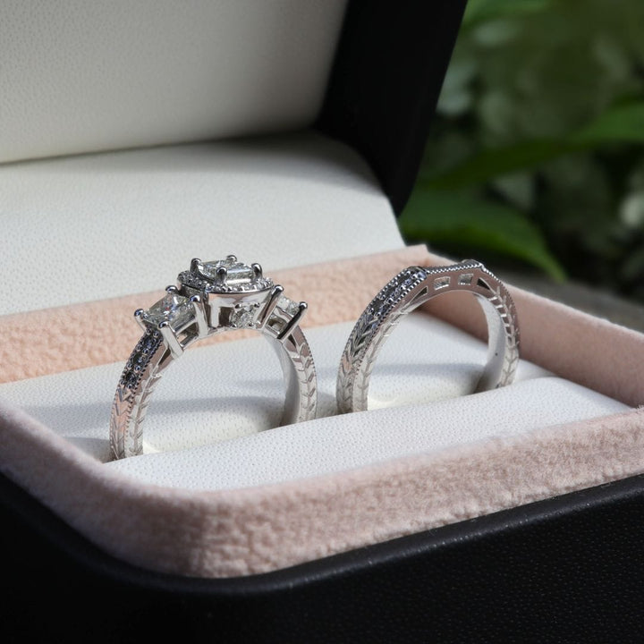 Bague ensemble d&
