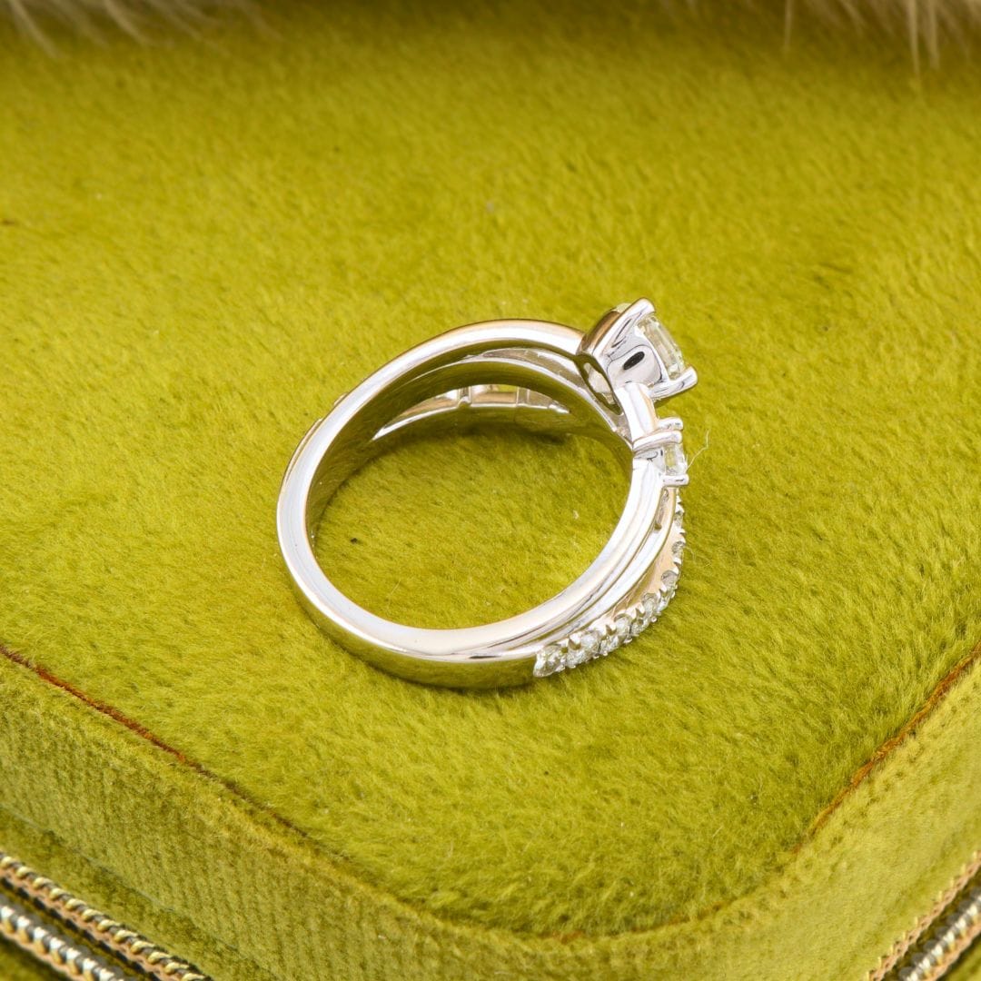 Bague Entrelacé Diamants Mathieu Blanchard Bagues Bague Entrelacé diamants naturel | Mathieu Blanchard Mathieu Blanchard Joaillerie
