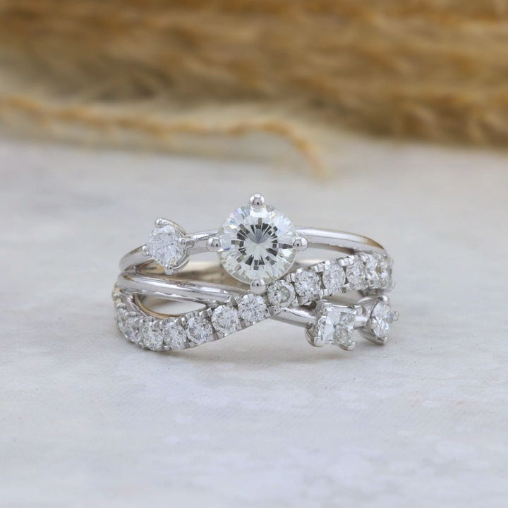 Bague Entrelacé Diamants Mathieu Blanchard Bagues Bague Entrelacé diamants naturel | Mathieu Blanchard Mathieu Blanchard Joaillerie