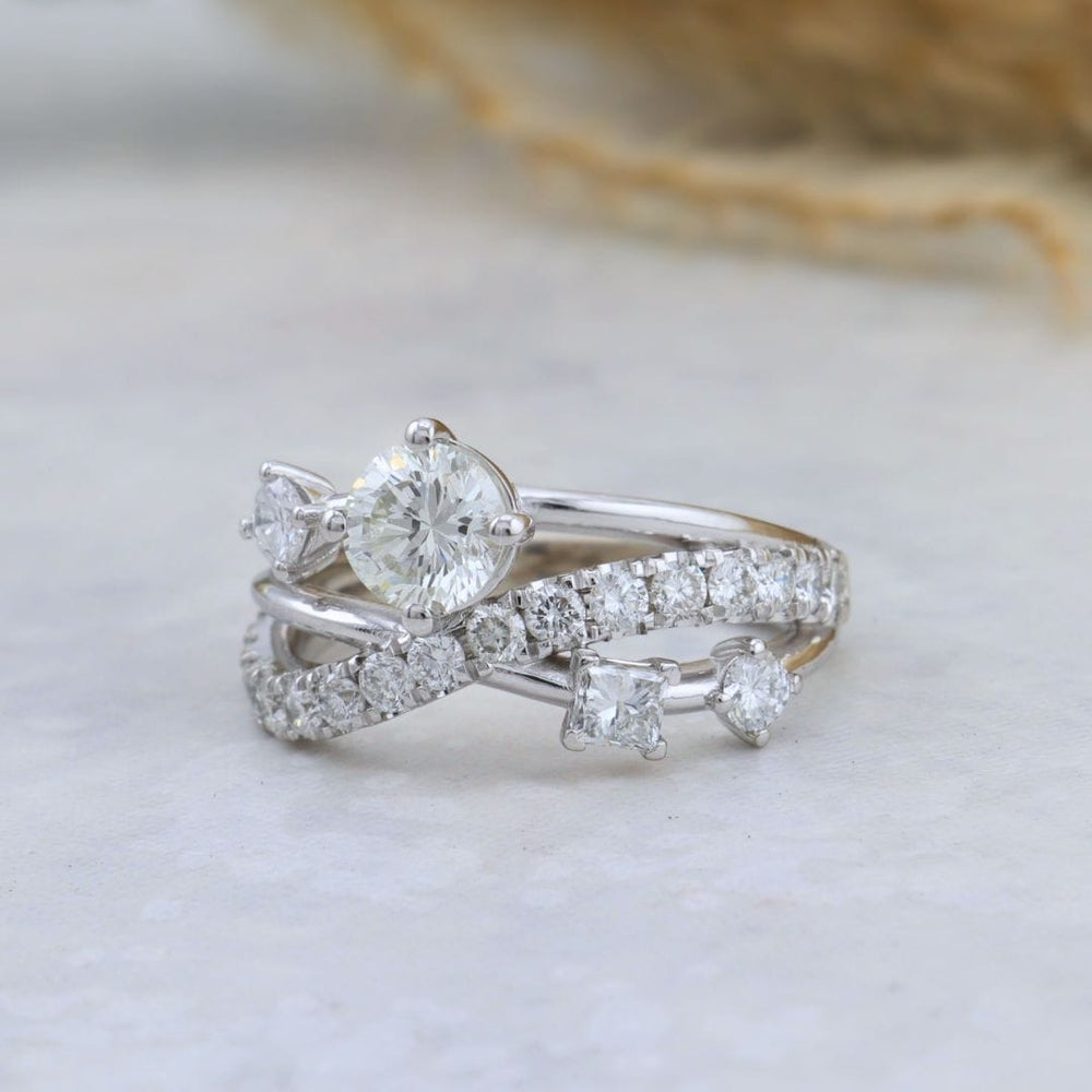 Bague Entrelacé Diamants Mathieu Blanchard Bagues Bague Entrelacé diamants naturel | Mathieu Blanchard Mathieu Blanchard Joaillerie