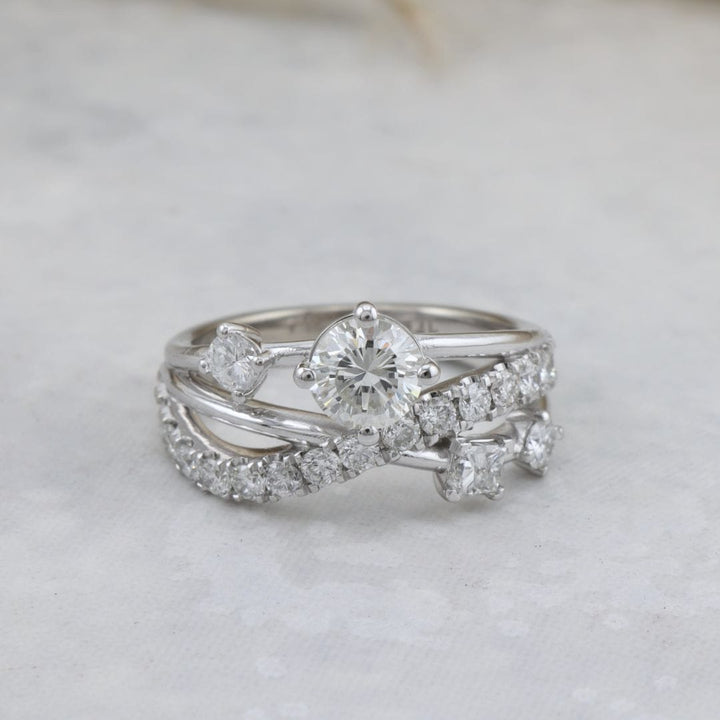 Bague Entrelacé Diamants Mathieu Blanchard Bagues Bague Entrelacé diamants naturel | Mathieu Blanchard Mathieu Blanchard Joaillerie