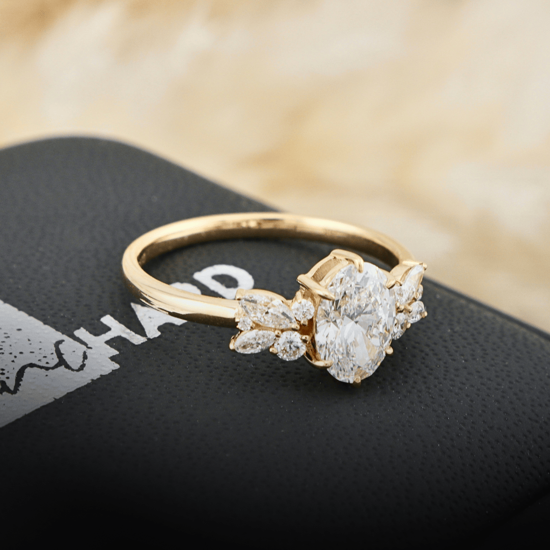 Mathieu Blanchard Bagues Bague Fancy or 14K -18K ou platine et diamants