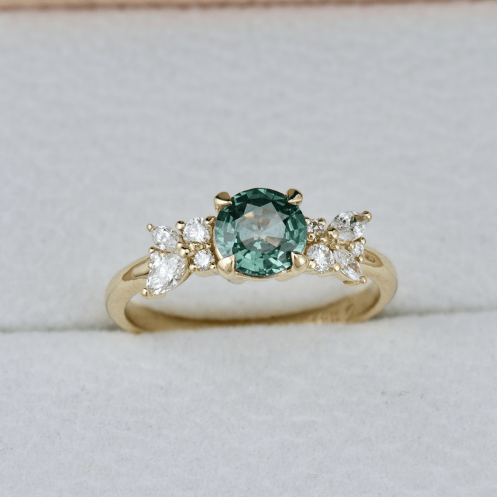 Mathieu Blanchard Bagues Bague Fancy Saphir Bleu - Vert du Montana