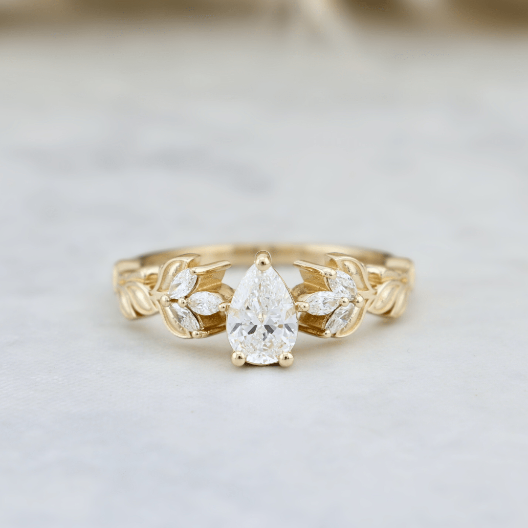 Bague Florale et diamants Mathieu Blanchard Bagues Bague de fiançailles Florale | Diamants | Mathieu Blanchard Joaillerie Mathieu Blanchard Joaillerie