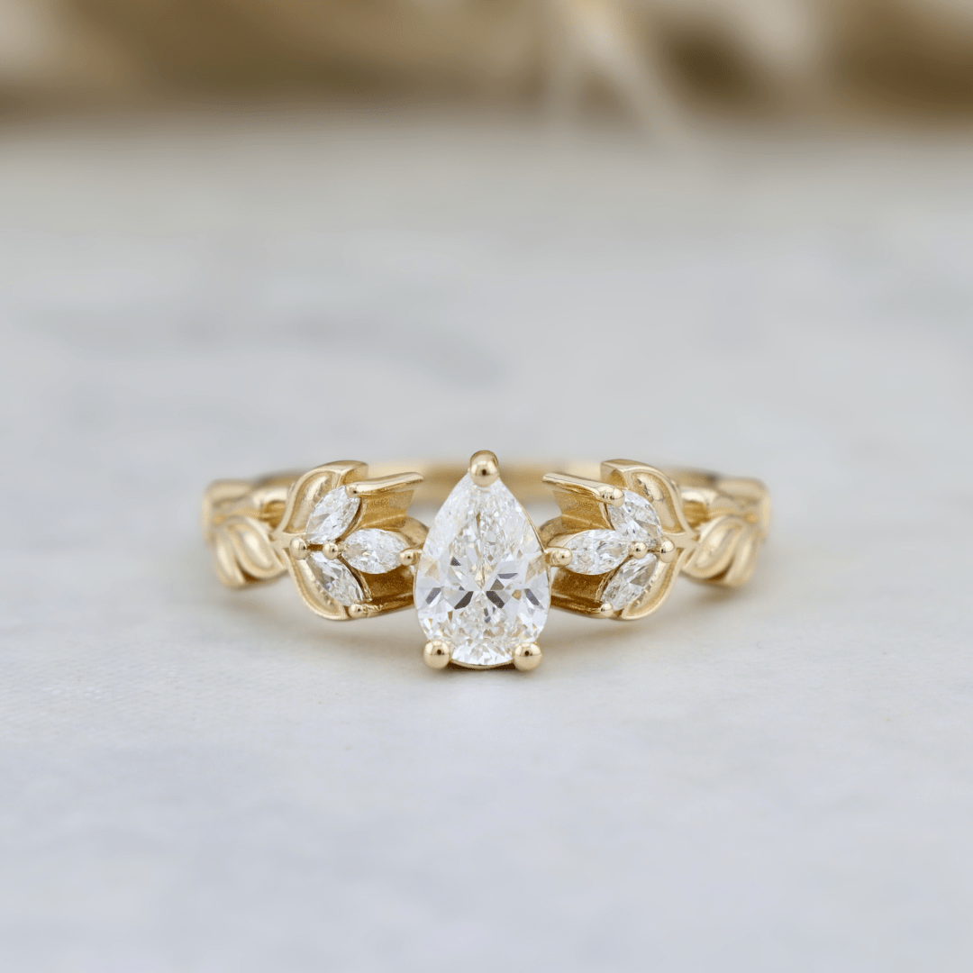 Bague Florale et diamants Mathieu Blanchard Bagues Bague de fiançailles Florale | Diamants | Mathieu Blanchard Joaillerie Mathieu Blanchard Joaillerie