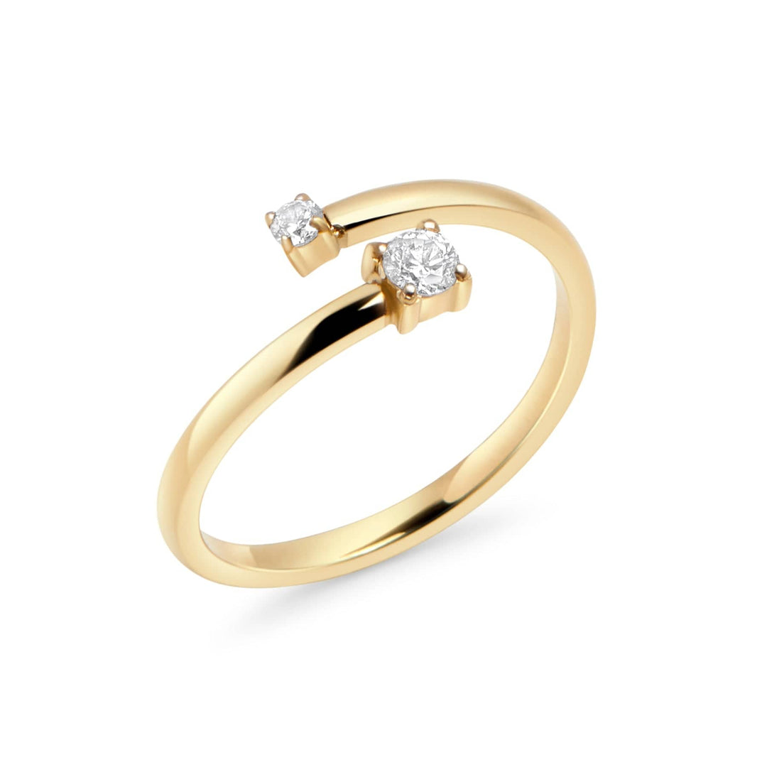 Mia Bijoux Rings Grandeur 6 / Doré Bague Isis en acier