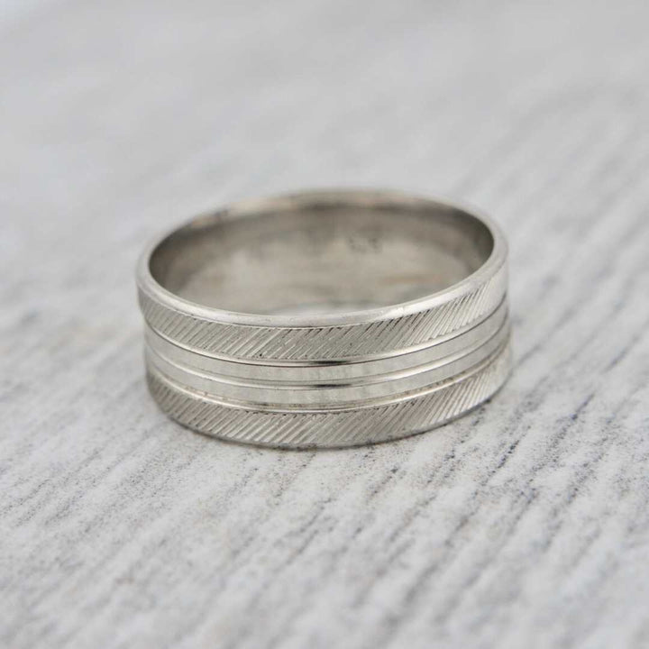 Mathieu Blanchard Bagues Bague jonc 4 bandes en argent sterling