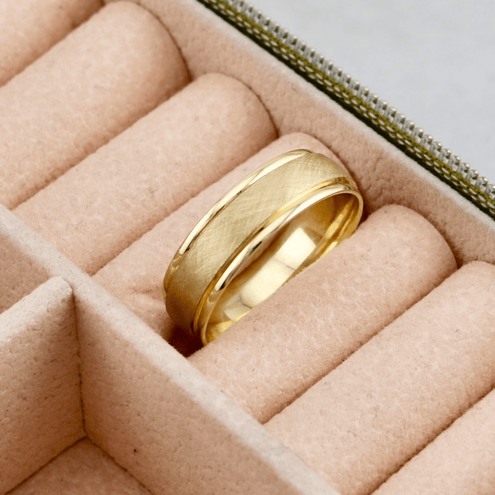 Mathieu Blanchard Bagues Bague jonc Florentine en or 10K